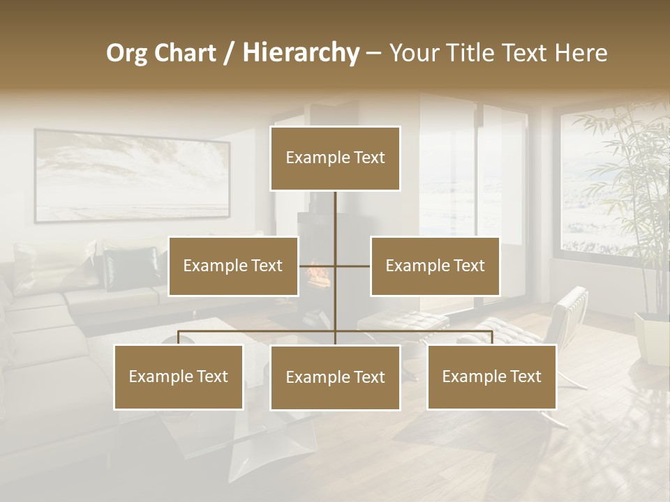 Sunshine Fireplace Winter PowerPoint Template