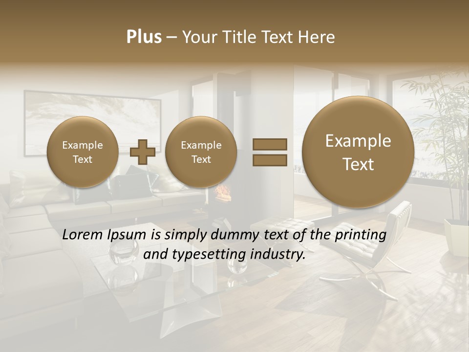 Sunshine Fireplace Winter PowerPoint Template