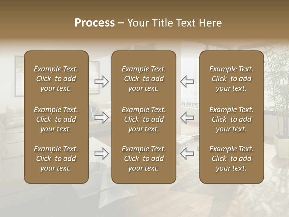 Sunshine Fireplace Winter PowerPoint Template