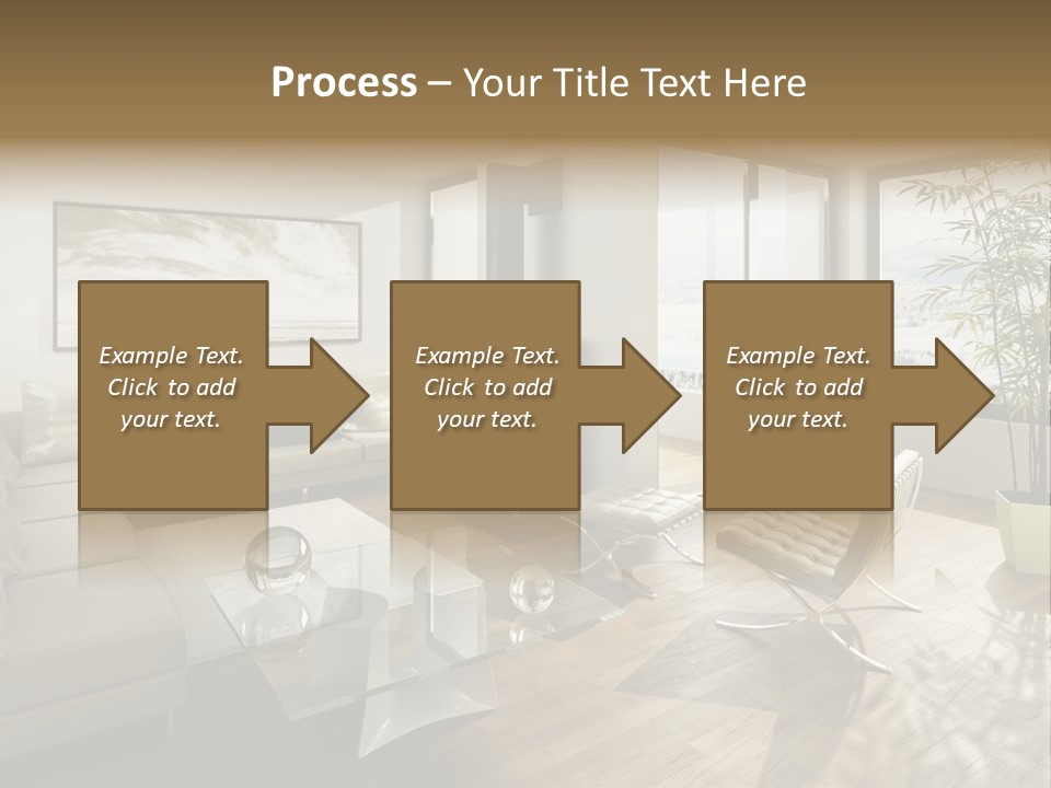 Sunshine Fireplace Winter PowerPoint Template