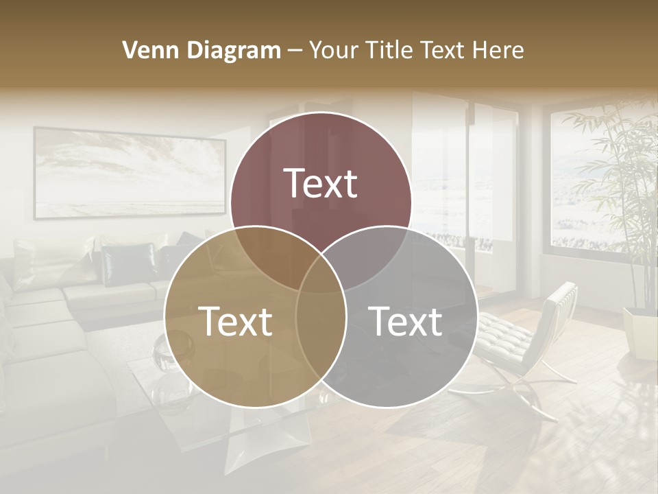 Sunshine Fireplace Winter PowerPoint Template