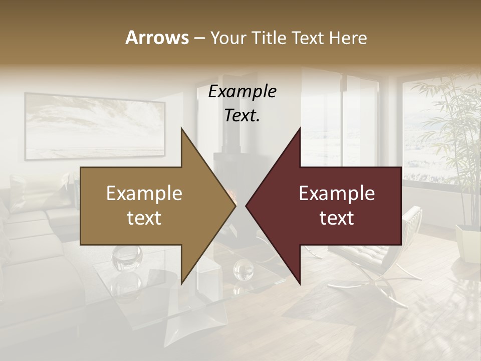 Sunshine Fireplace Winter PowerPoint Template