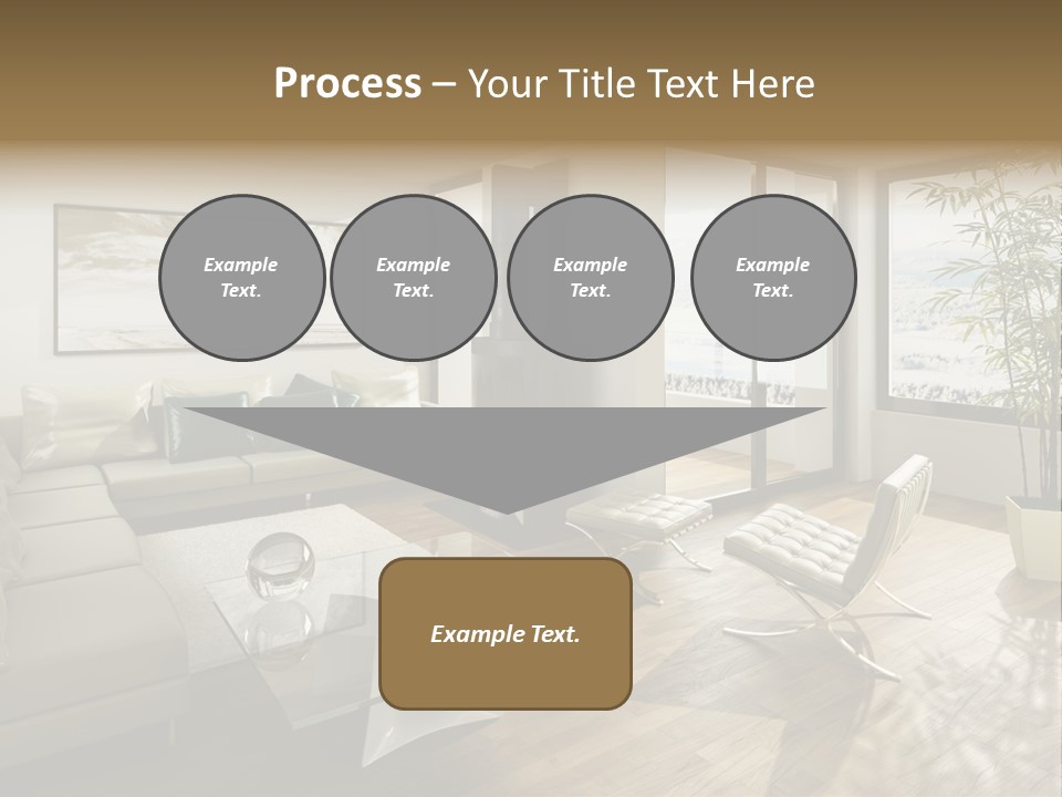 Sunshine Fireplace Winter PowerPoint Template