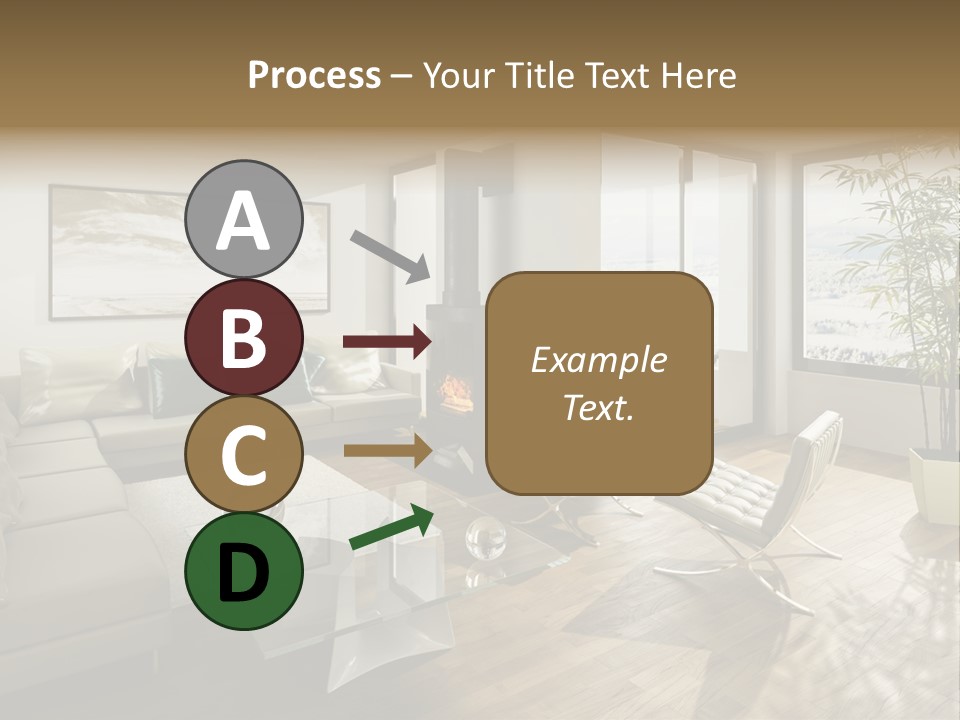 Sunshine Fireplace Winter PowerPoint Template