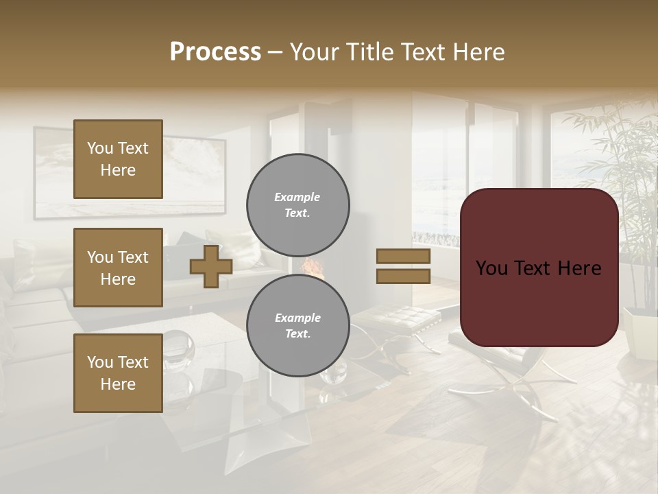 Sunshine Fireplace Winter PowerPoint Template