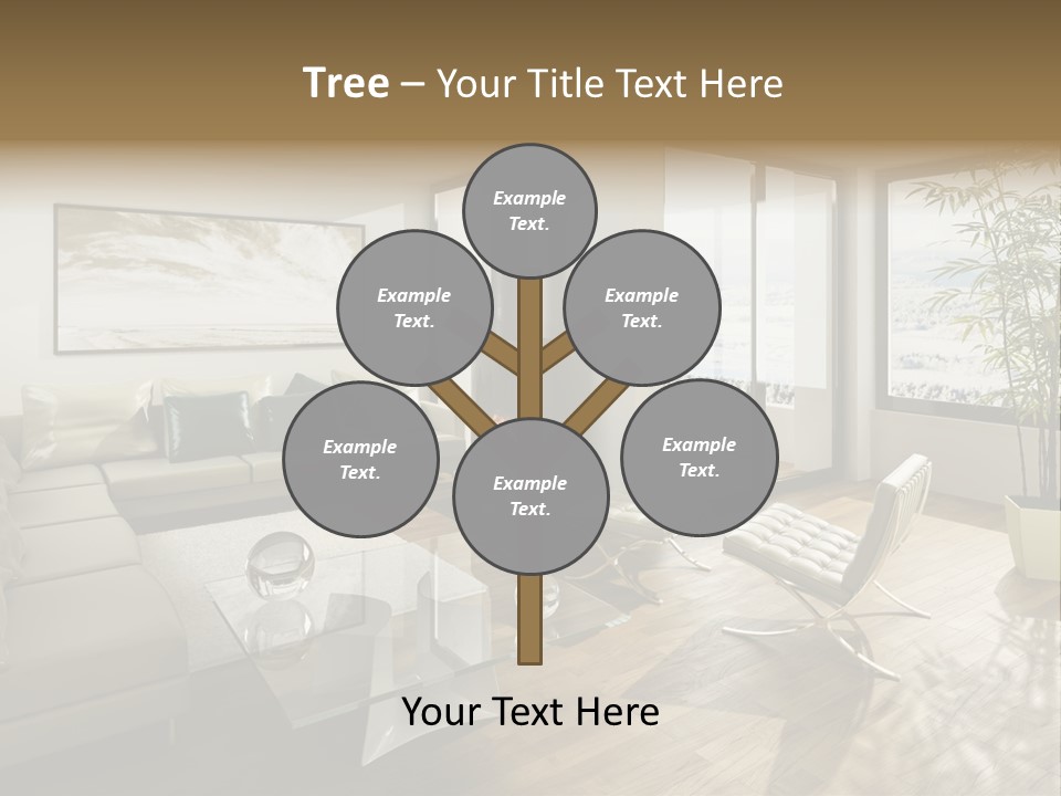 Sunshine Fireplace Winter PowerPoint Template