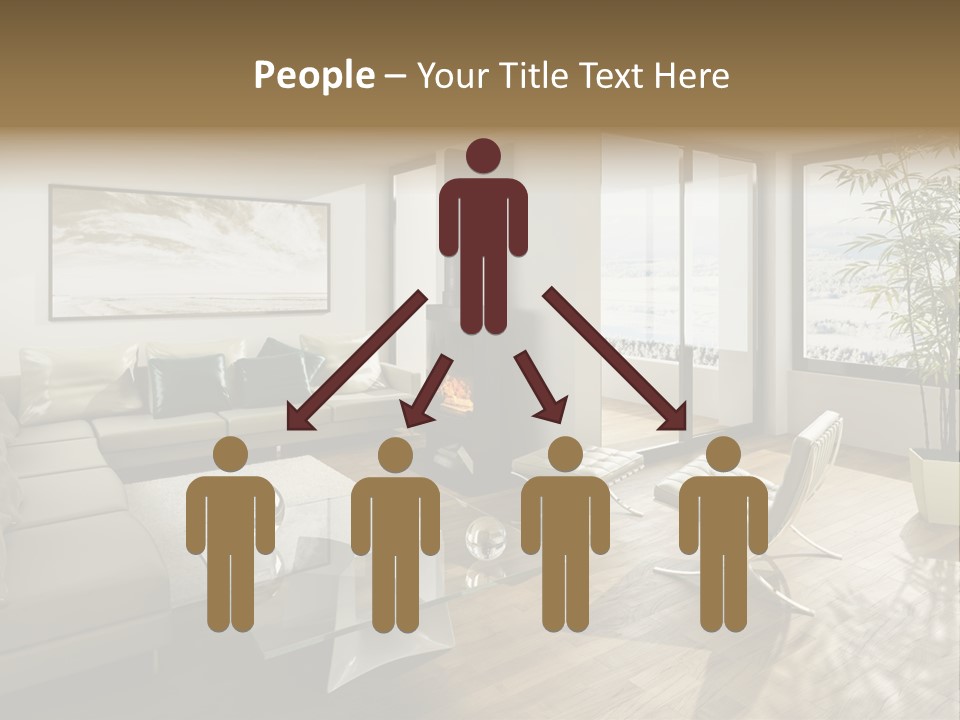 Sunshine Fireplace Winter PowerPoint Template