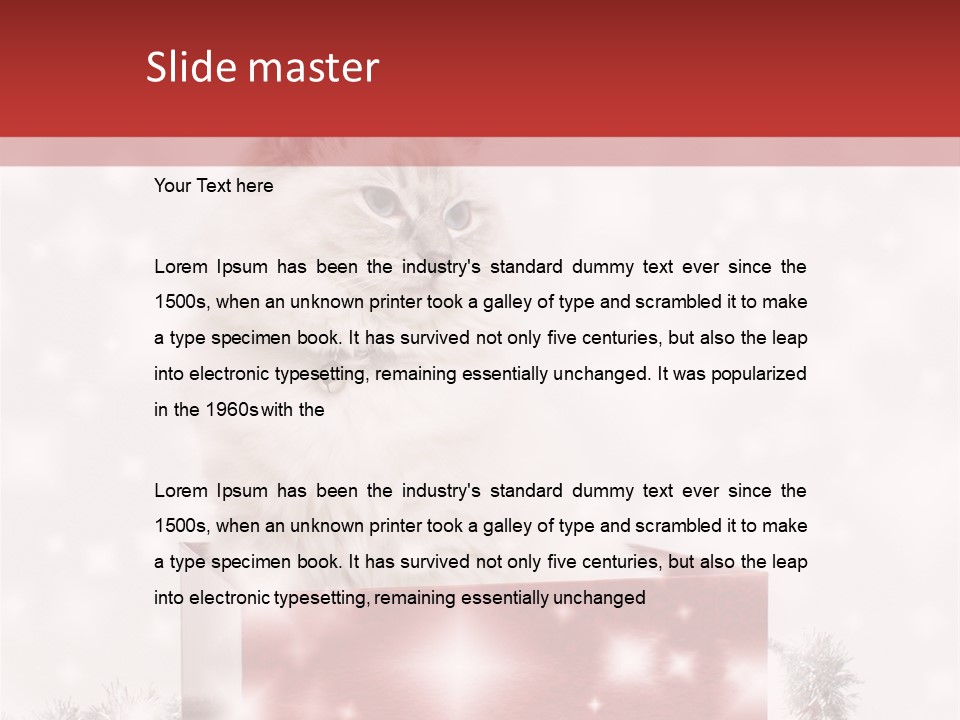 Tag Tinsel Sparkle PowerPoint Template