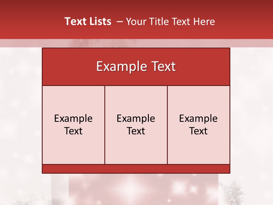 Tag Tinsel Sparkle PowerPoint Template