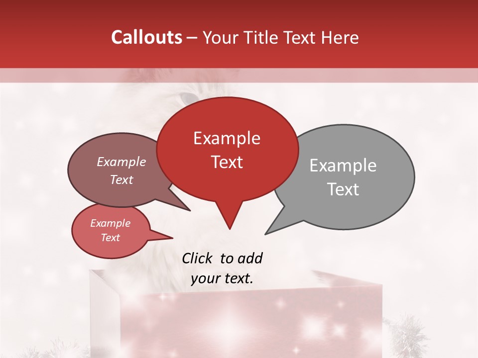 Tag Tinsel Sparkle PowerPoint Template