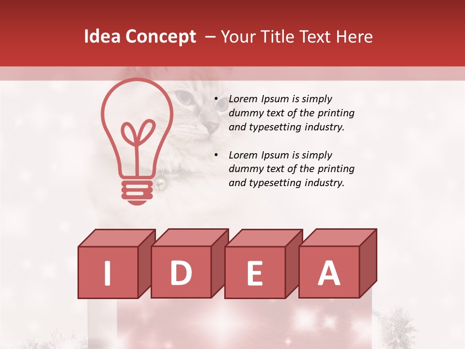 Tag Tinsel Sparkle PowerPoint Template