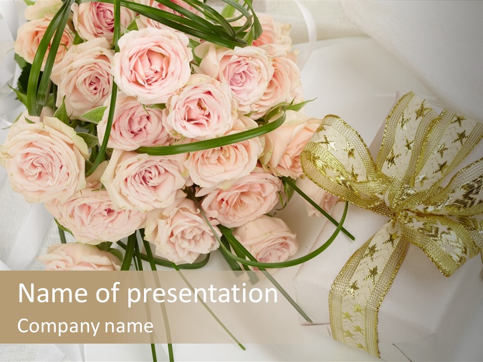 Valentine Gold Romance PowerPoint Template