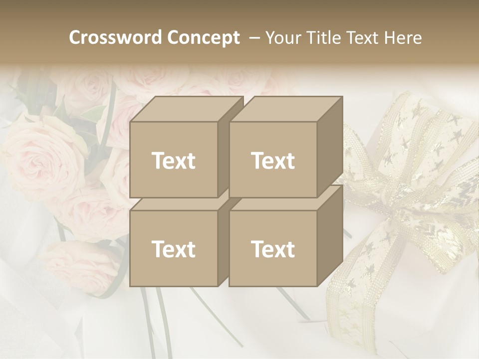 Valentine Gold Romance PowerPoint Template