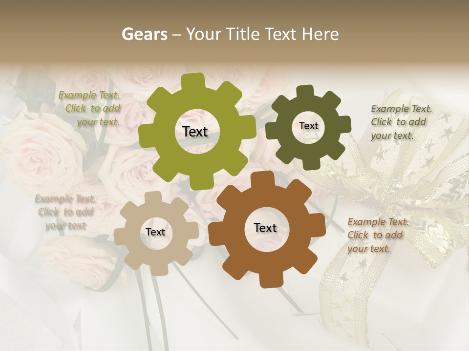 Valentine Gold Romance PowerPoint Template