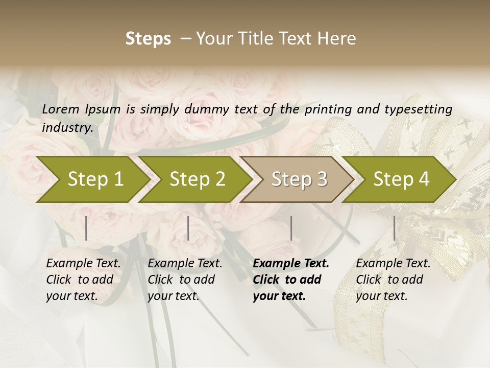 Valentine Gold Romance PowerPoint Template