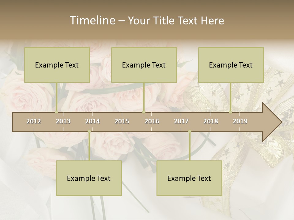 Valentine Gold Romance PowerPoint Template