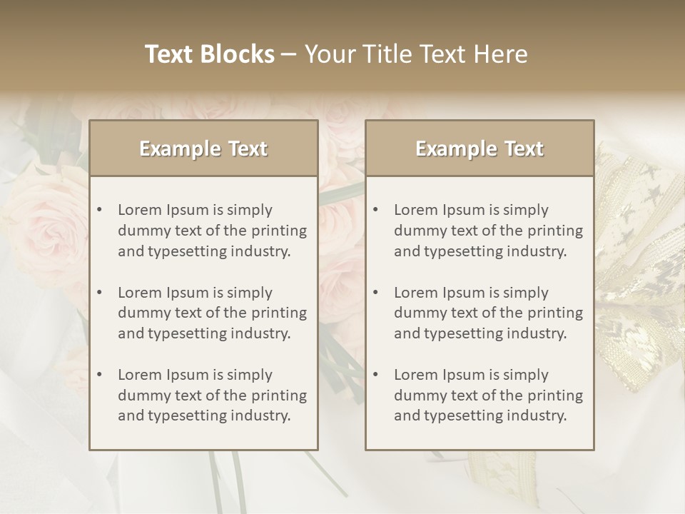 Valentine Gold Romance PowerPoint Template