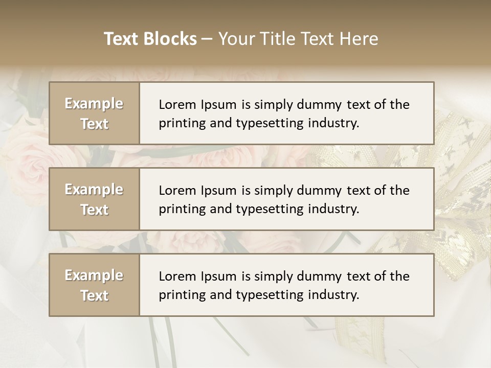 Valentine Gold Romance PowerPoint Template