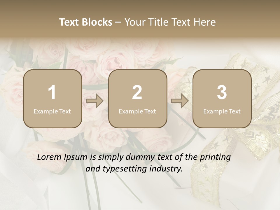 Valentine Gold Romance PowerPoint Template