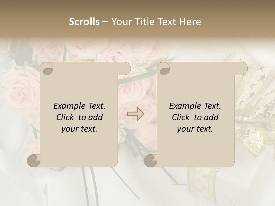 Valentine Gold Romance PowerPoint Template
