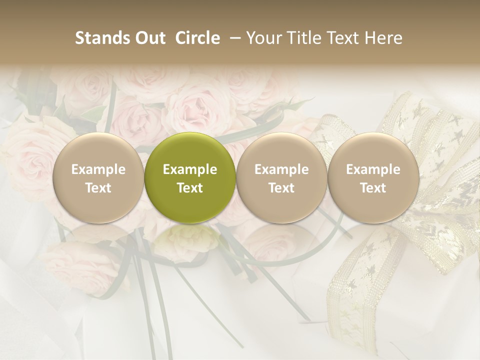 Valentine Gold Romance PowerPoint Template