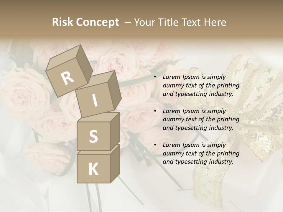 Valentine Gold Romance PowerPoint Template