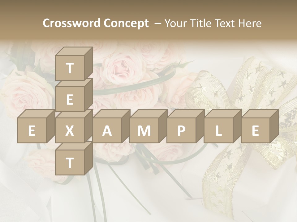 Valentine Gold Romance PowerPoint Template