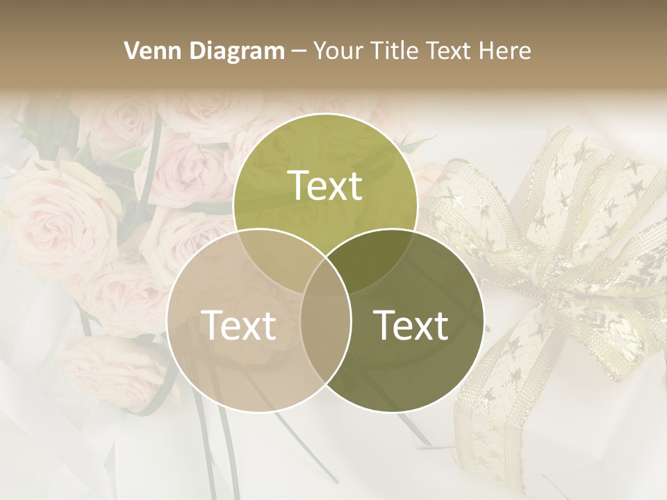 Valentine Gold Romance PowerPoint Template