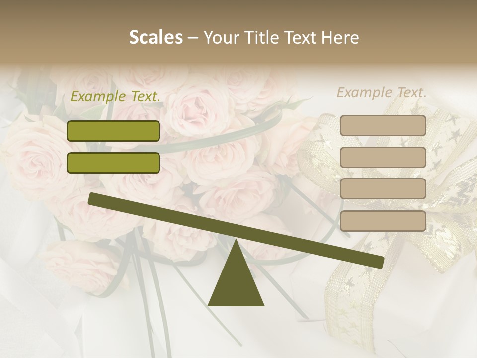 Valentine Gold Romance PowerPoint Template