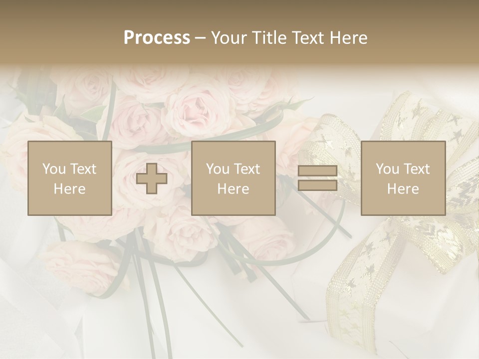 Valentine Gold Romance PowerPoint Template