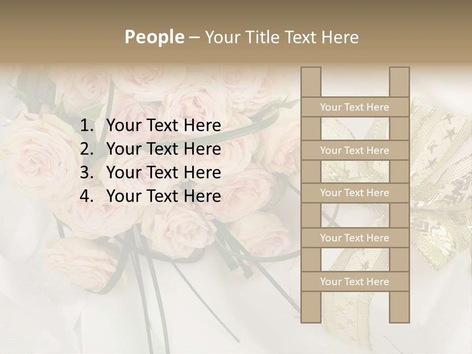 Valentine Gold Romance PowerPoint Template