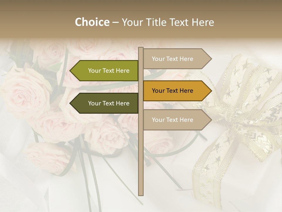 Valentine Gold Romance PowerPoint Template