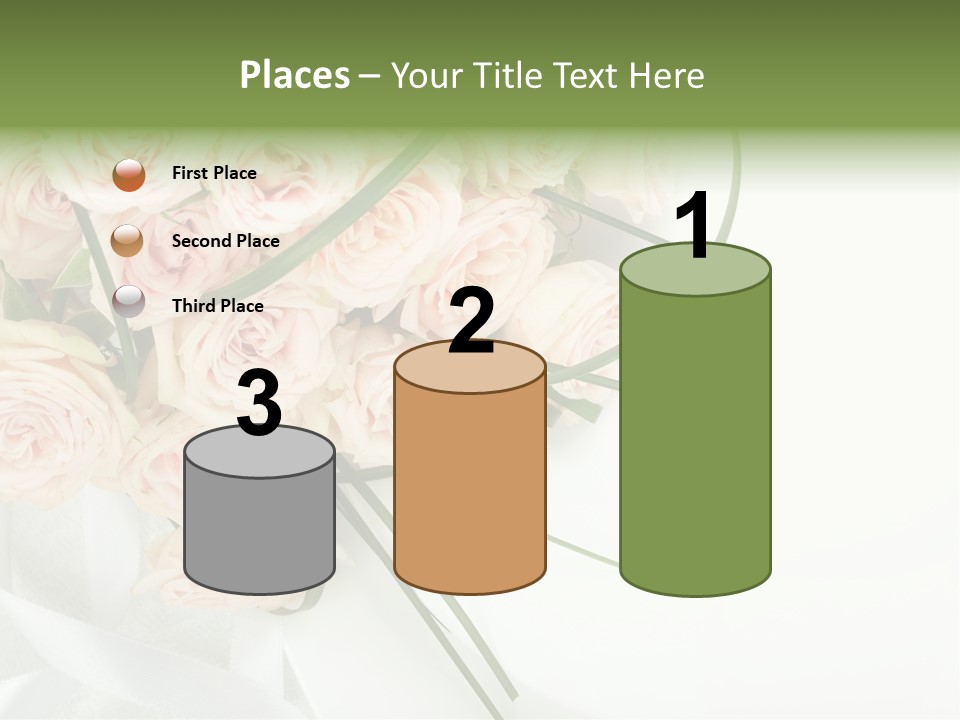 Rose Fresh Bouquet PowerPoint Template