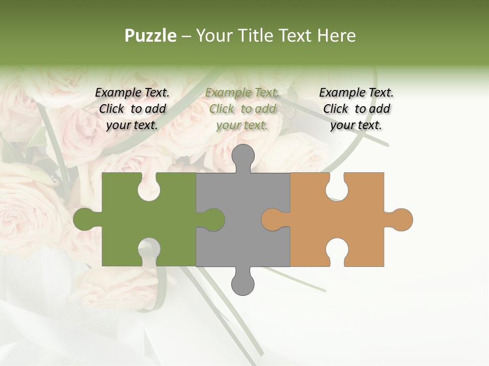 Rose Fresh Bouquet PowerPoint Template