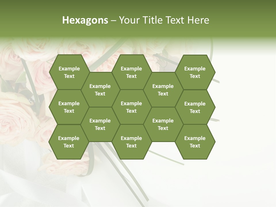 Rose Fresh Bouquet PowerPoint Template