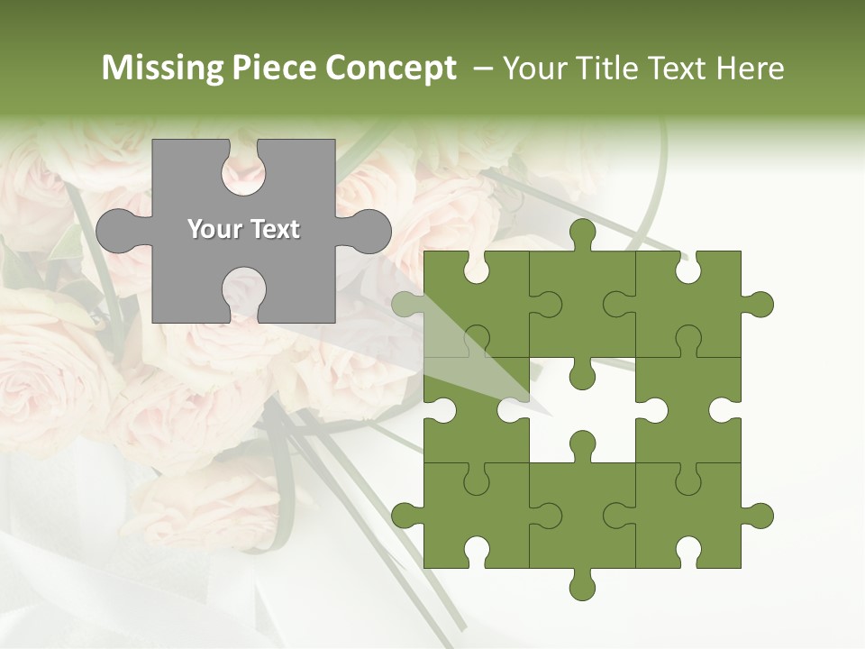 Rose Fresh Bouquet PowerPoint Template