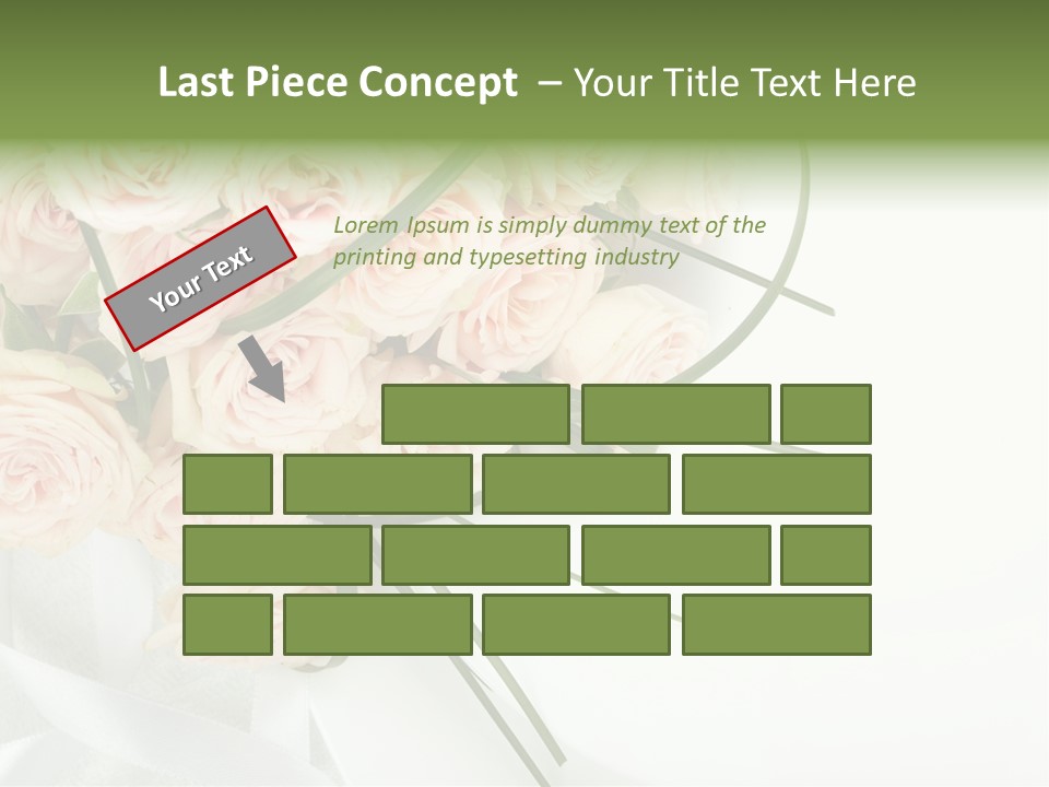 Rose Fresh Bouquet PowerPoint Template