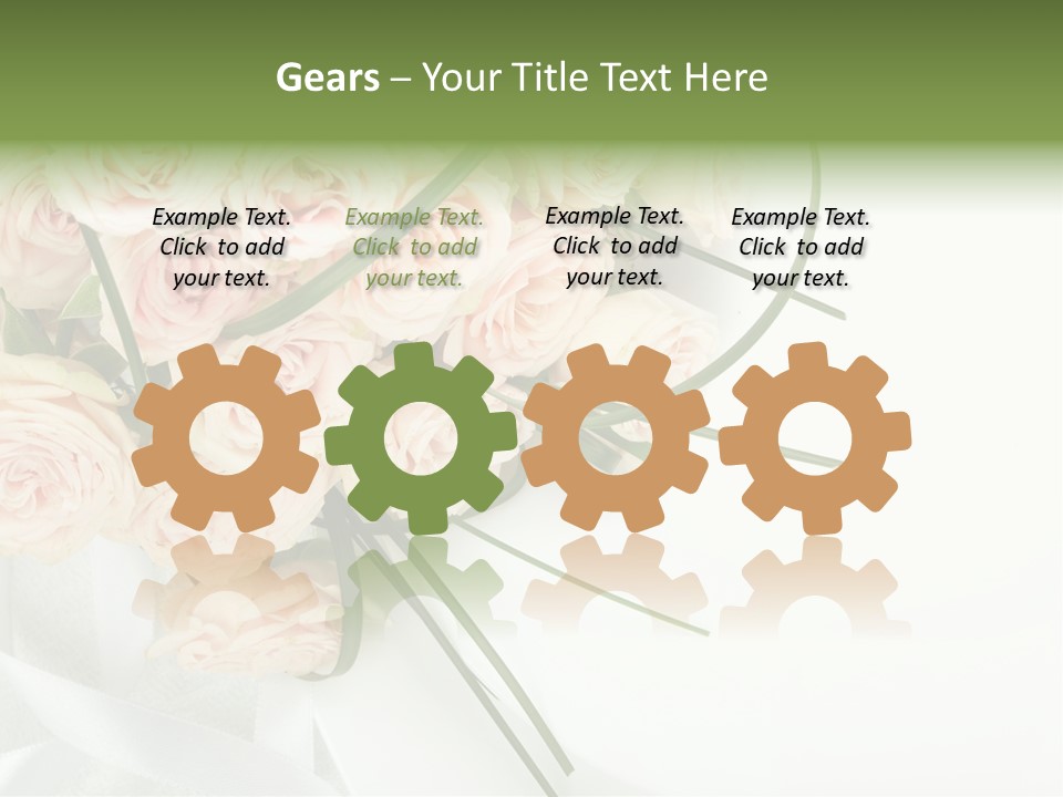 Rose Fresh Bouquet PowerPoint Template