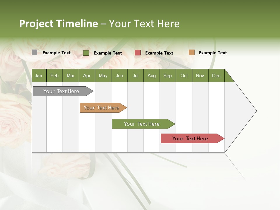 Rose Fresh Bouquet PowerPoint Template
