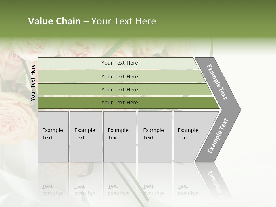 Rose Fresh Bouquet PowerPoint Template