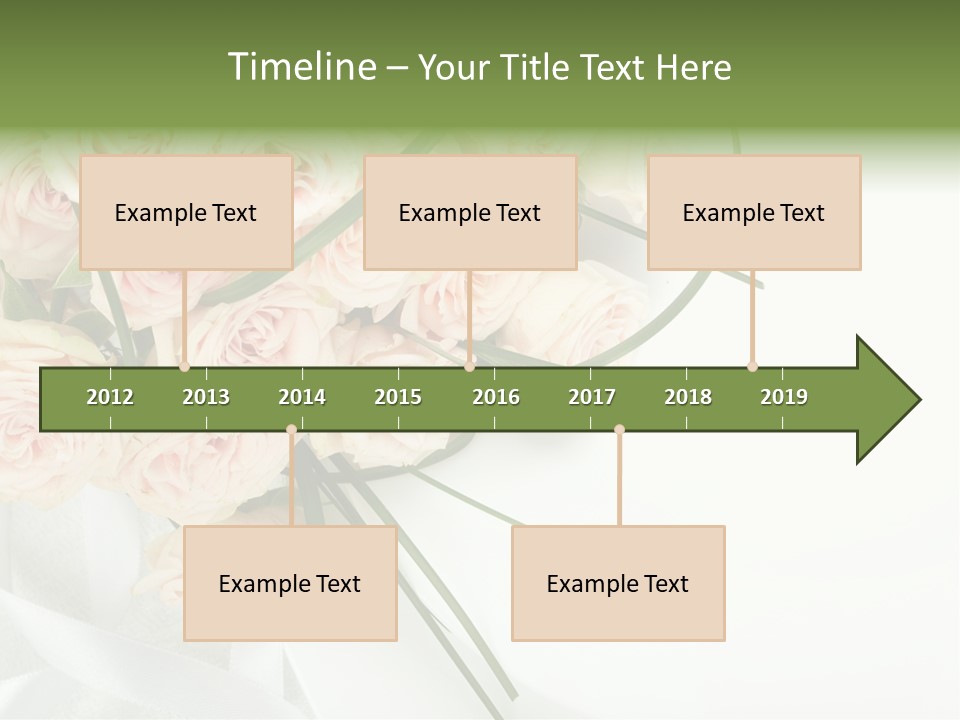 Rose Fresh Bouquet PowerPoint Template