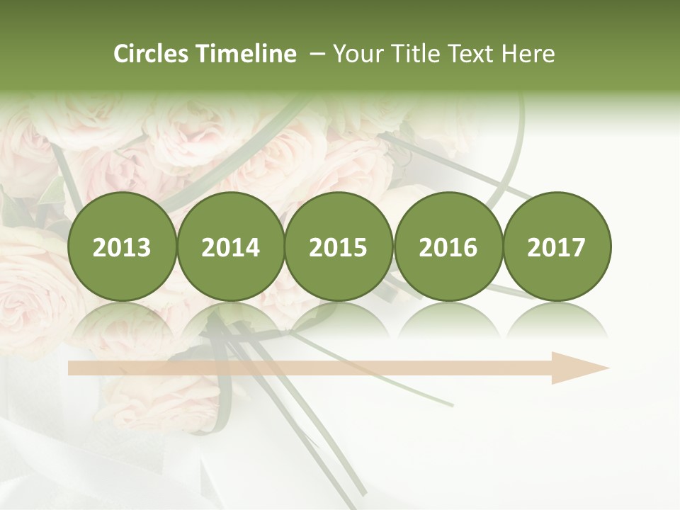 Rose Fresh Bouquet PowerPoint Template