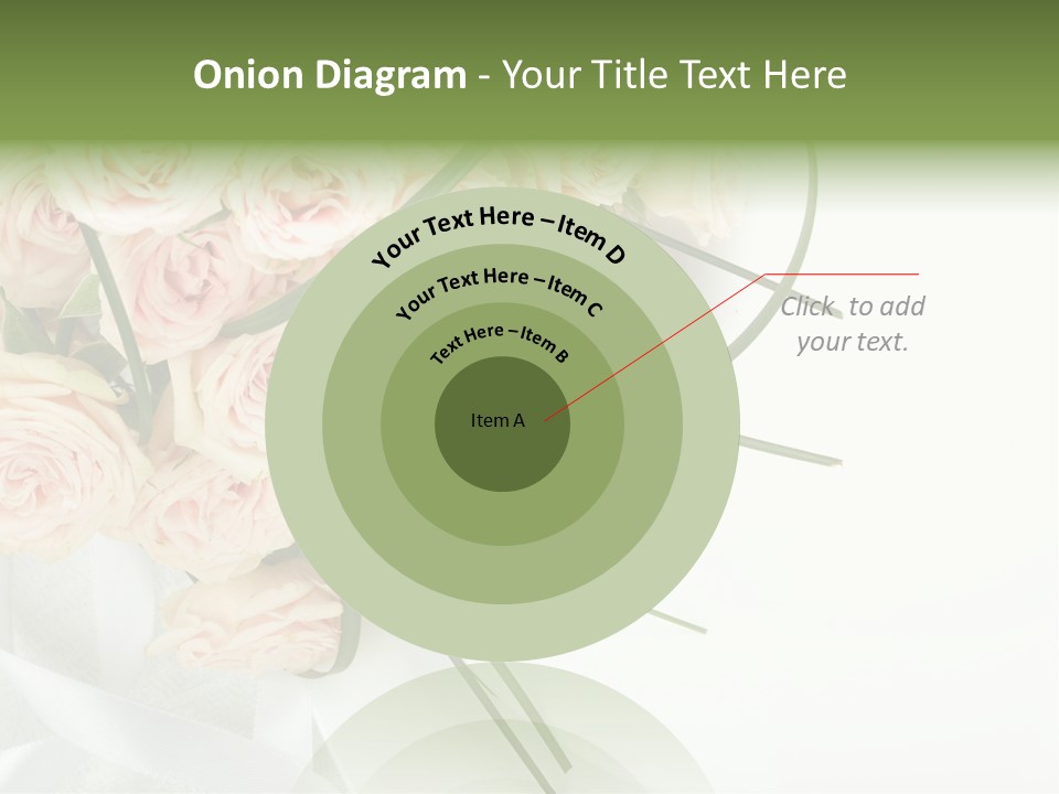 Rose Fresh Bouquet PowerPoint Template