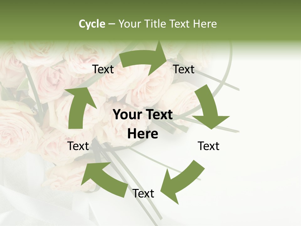 Rose Fresh Bouquet PowerPoint Template