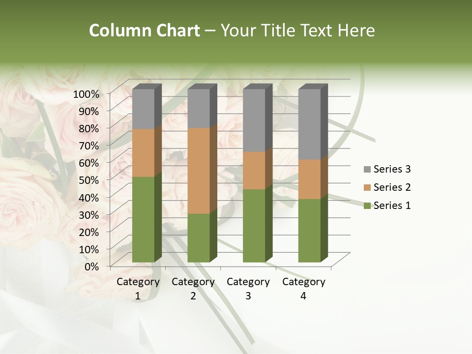 Rose Fresh Bouquet PowerPoint Template