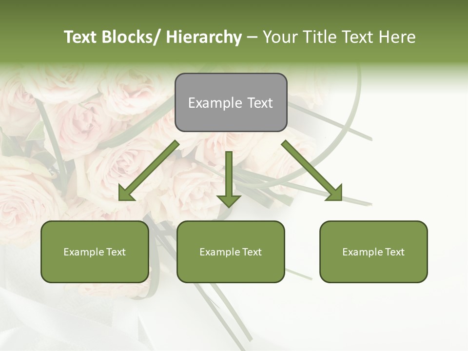 Rose Fresh Bouquet PowerPoint Template