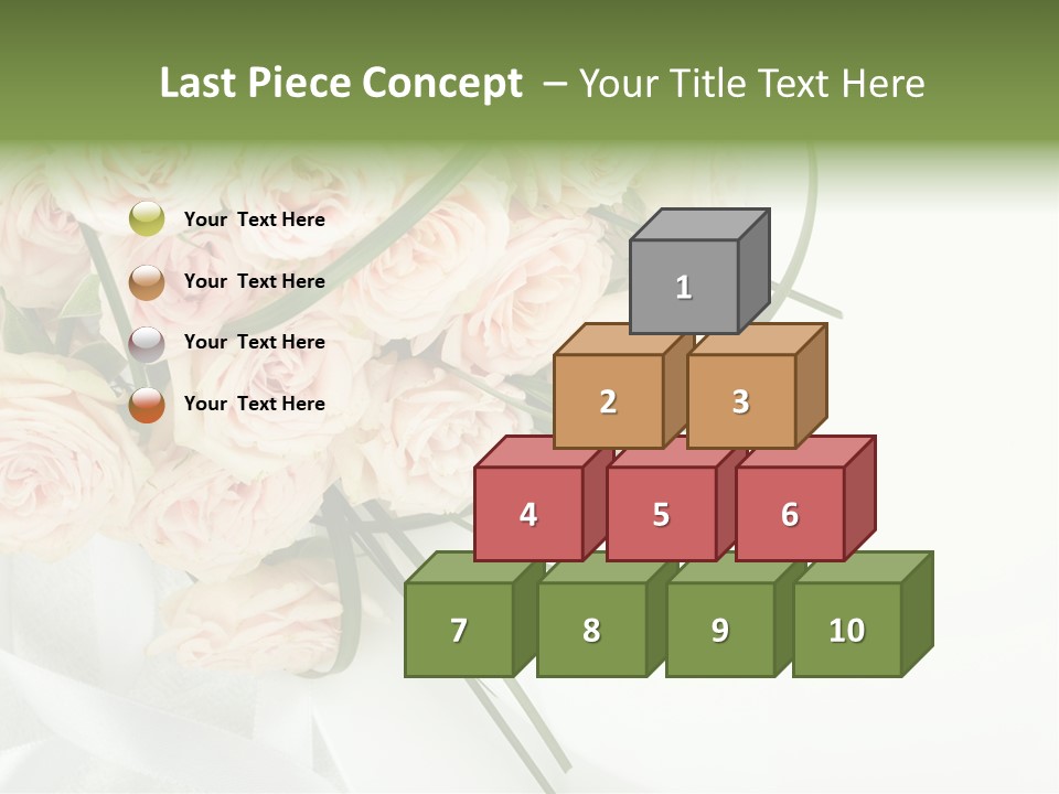 Rose Fresh Bouquet PowerPoint Template