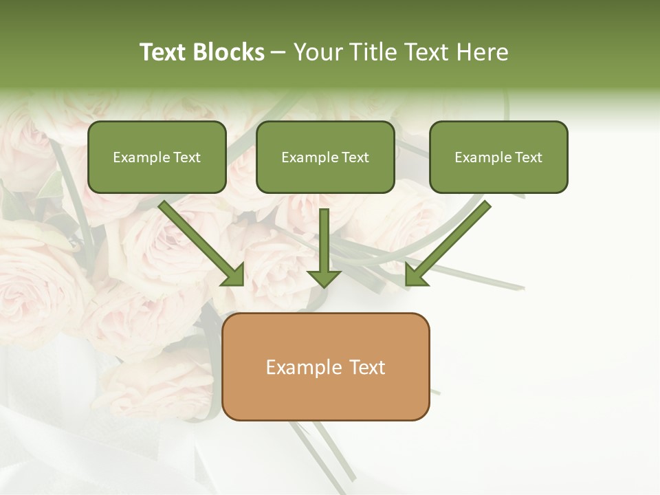 Rose Fresh Bouquet PowerPoint Template