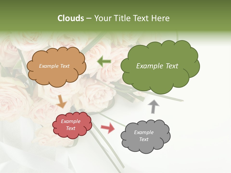 Rose Fresh Bouquet PowerPoint Template