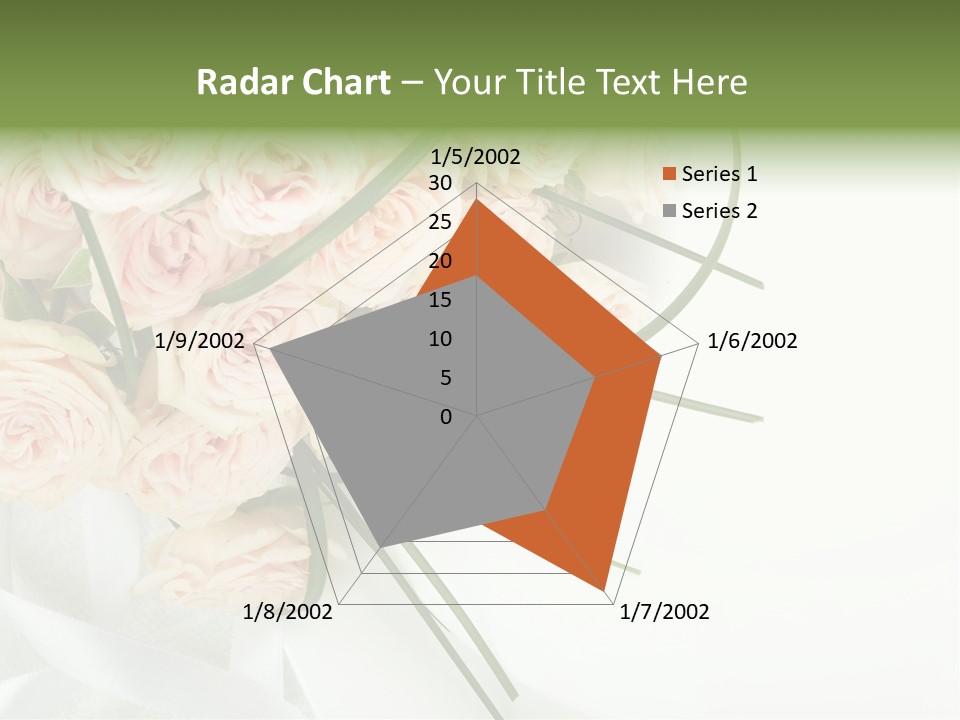 Rose Fresh Bouquet PowerPoint Template